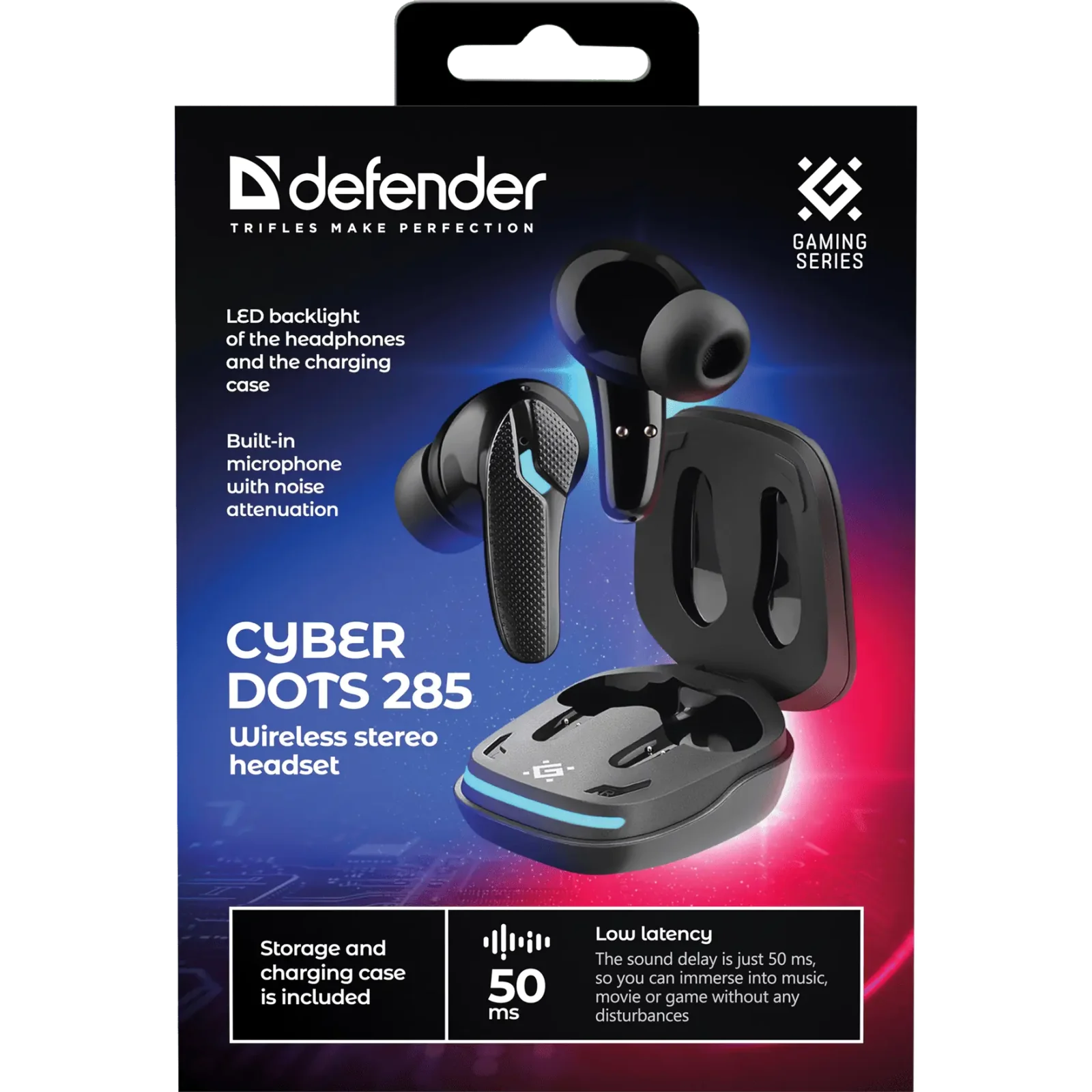 Навушники Defender CyberDots 285 TWS Bluetooth Black (63285) UA