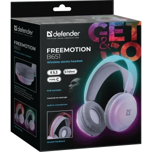 Гарнітура Defender FreeMotion B651 Bluetooth White (63651) UA