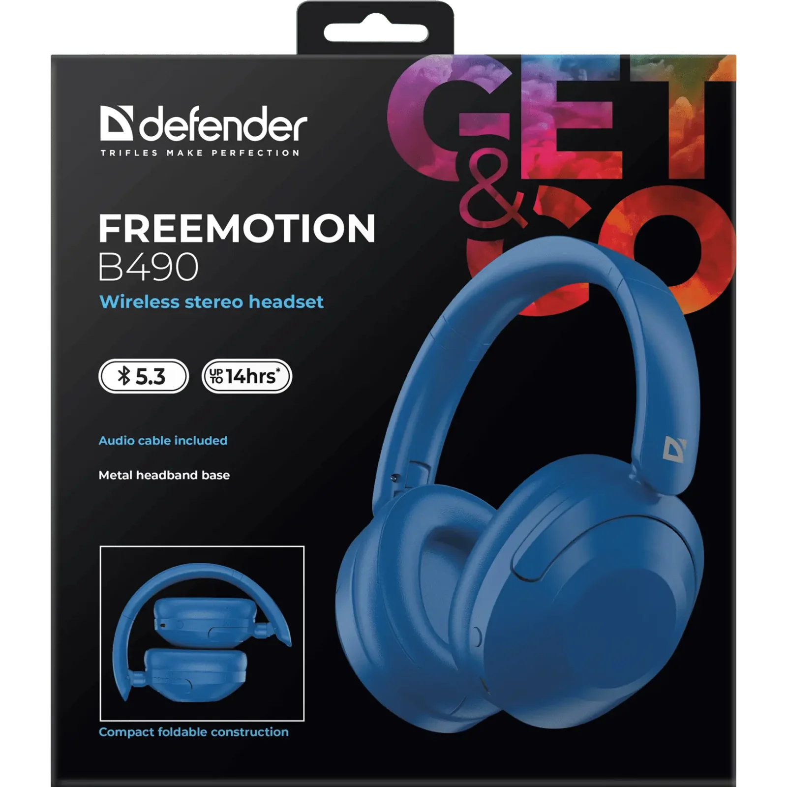 Гарнітура Defender FreeMotion B490 Bluetooth Blue (63491) UA