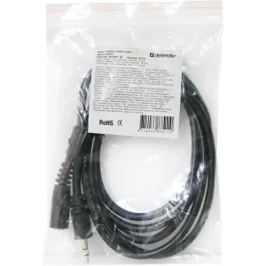 Кабель DEFENDER (87511)JACK02-05 JACK M- JACK F, 1.5м, пакет