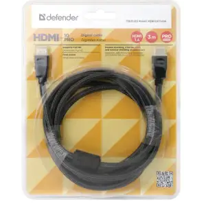 Кабель DEFENDER (87434)HDMI-10PRO HDMI M-M ver1.4, 3м, блистер