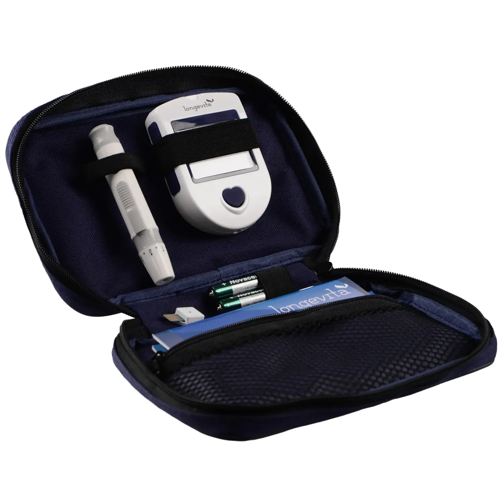 Глюкометр Longevita Система для измерения глюкозы в крови + Тест полоски 100 шт UA