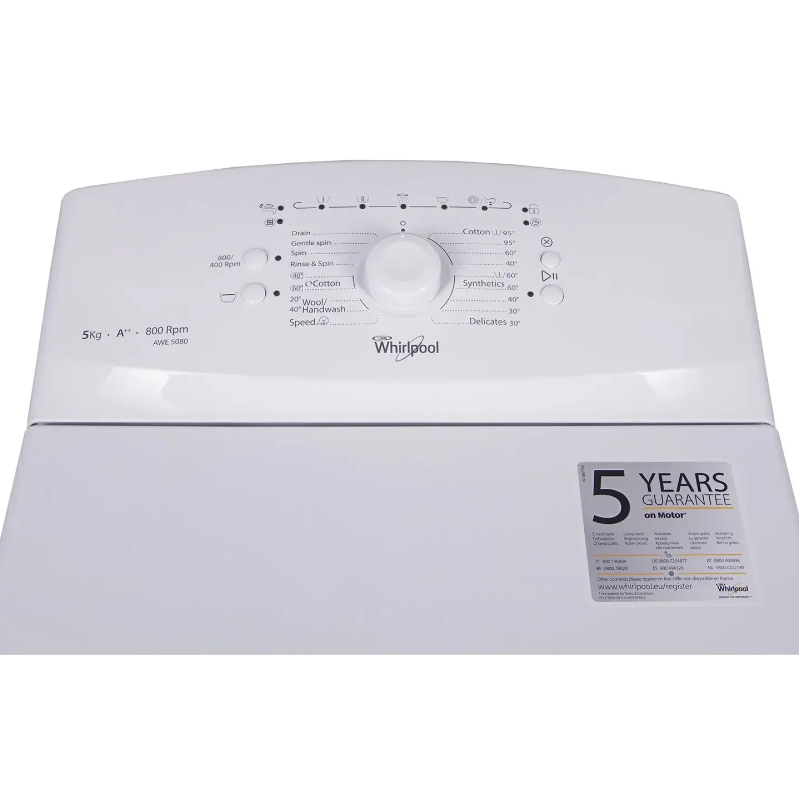 Пральна машина WHIRLPOOL AWE 5080 UA