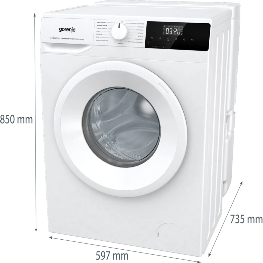 Пральна машина автоматична Gorenje WNHPI 62SCSIRV/UA (WFLP6012) UA