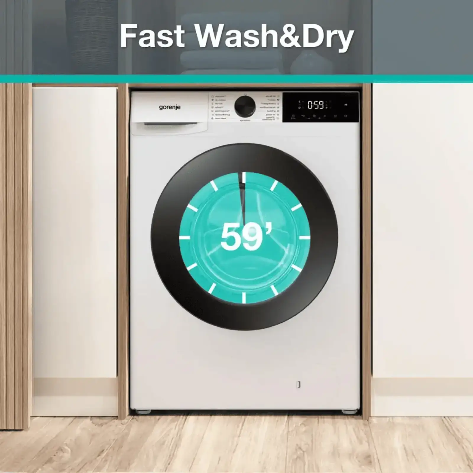Стирально-сушильная машина Gorenje WDG2PS954A1D2 UA