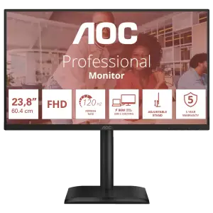 Монитор 23.8" AOC 24E4CV Black UA