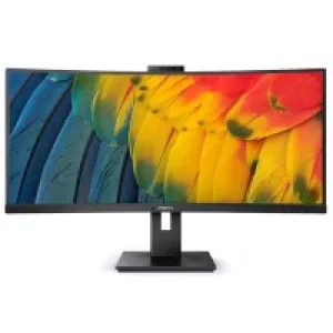 Монiтор TFT Philips 34" 34B1U5600CH/00 21:9 VA Curved WQHD 120Hz USB-C Webcam Height UA