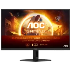 Монiтор TFT AOC 23.8" 24G4XE IPS FHD 300nit 180Hz 1ms 2*HDMI DP G-Sync MM Black/Grey UA
