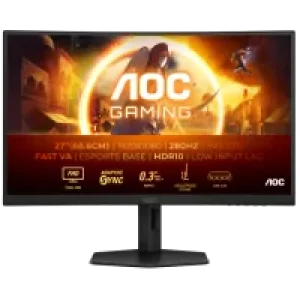 Монитор TFT AOC 27" C27G4ZXU VA Curved FHD 280Hz 300nit 2*HDMI DP USB HAS MM Black UA