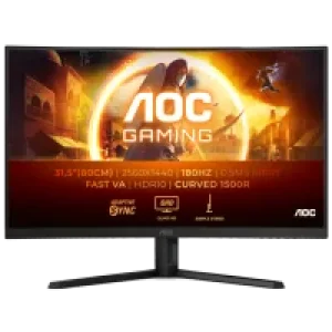 Монiтор TFT AOC 31.5” CQ32G4VE VA QHD Curved 180Hz 2*HDMI DP Black UA