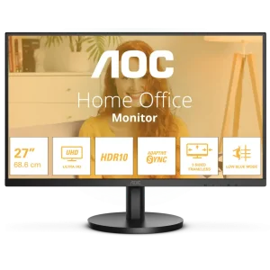 Монiтор TFT AOC 27" U27B3M VA 4K 300nit 60Hz 2*HDMI DP Black UA