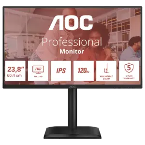 Монітор AOC 23.8" 24E4U Black UA