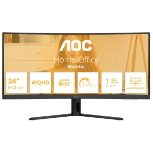 Монiтор AOC 34" Black (CU34B3E) UA