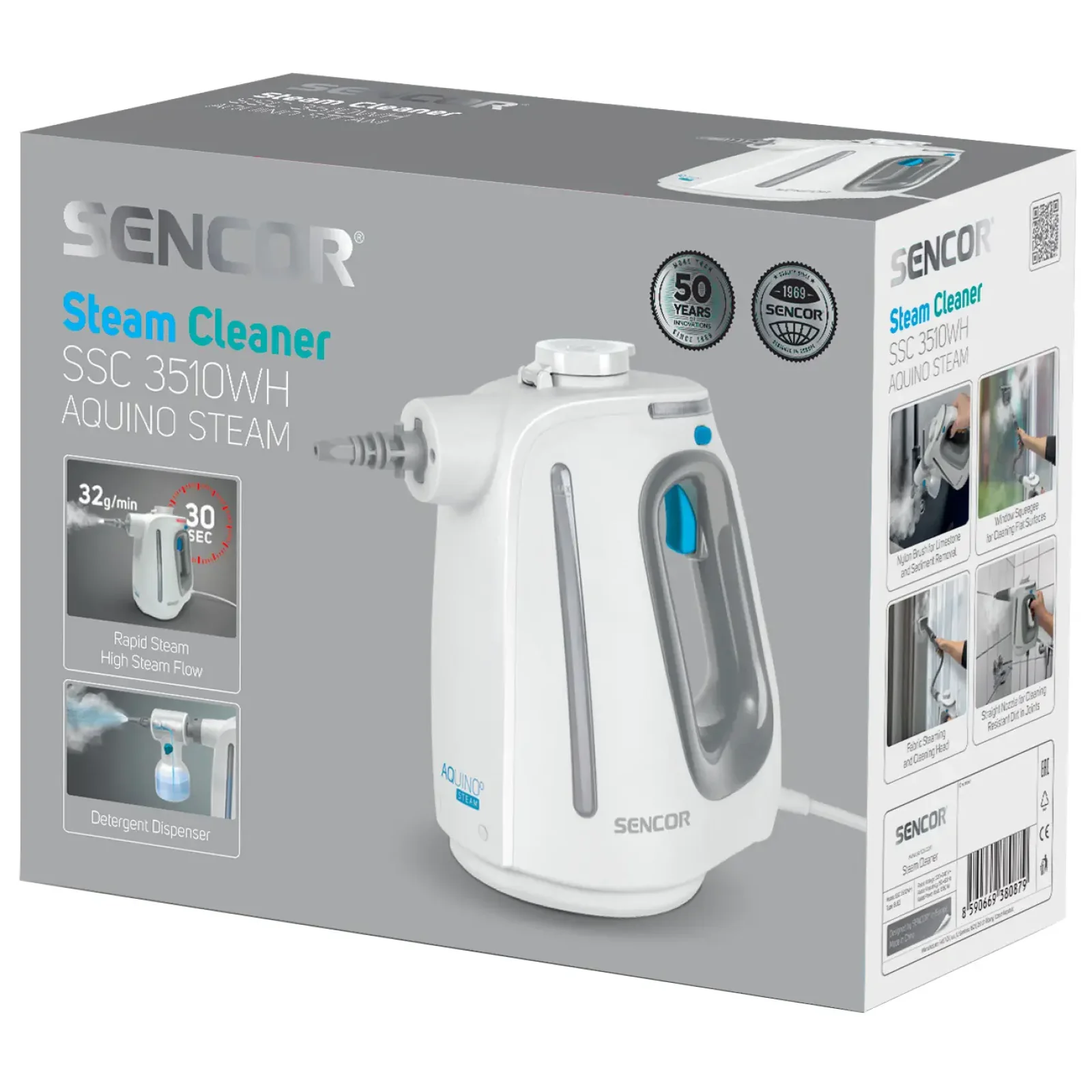 Пароочиститель Sencor SSC 3510WH UA