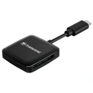 Кардридер TRANSCEND USB 3.2 Gen 1 Type-C SD/microSD Black UA