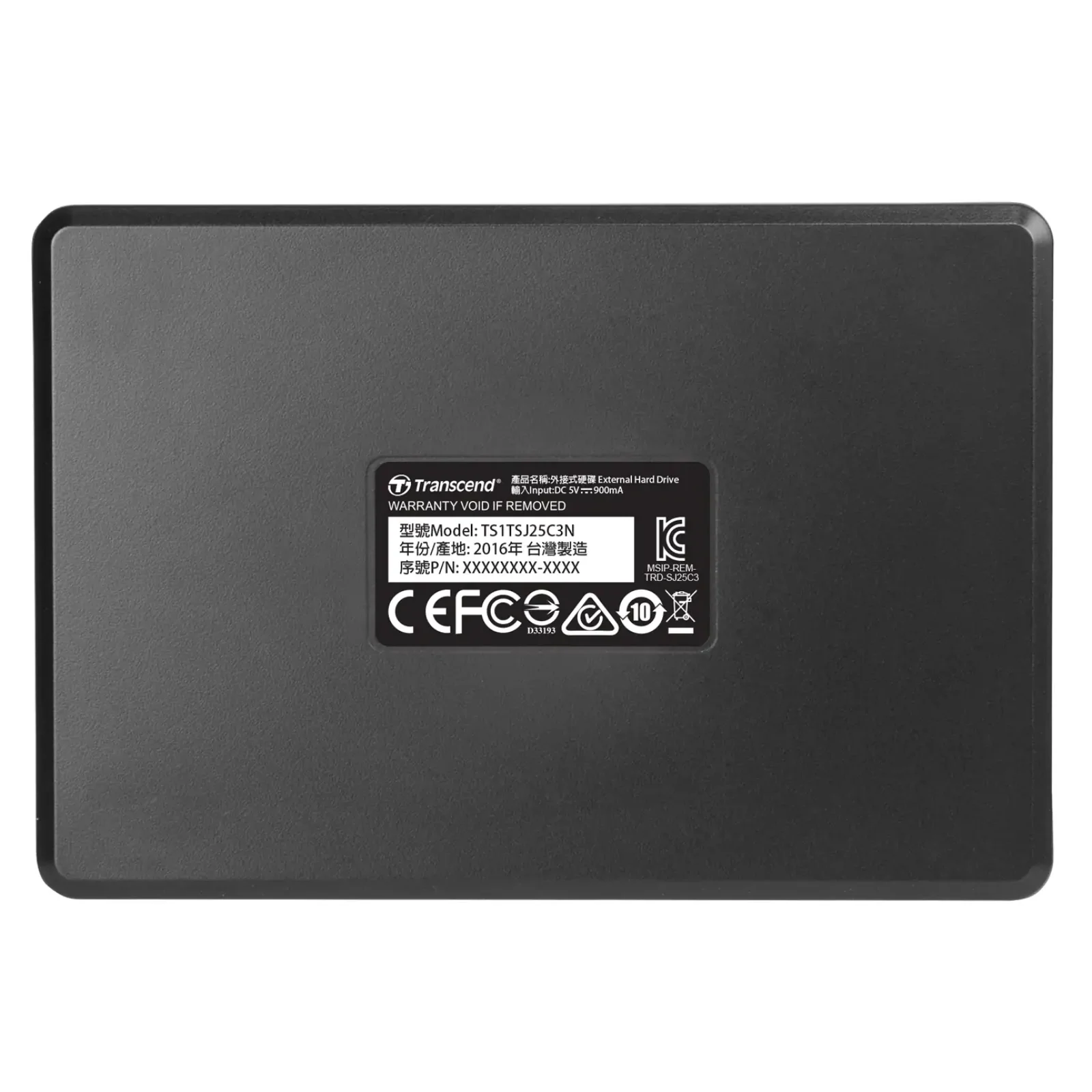 HDD накопичувач зовнішній TRANSCEND 1TB TS1TSJ25C3N USB 3.0 StoreJet 25C3 2.5