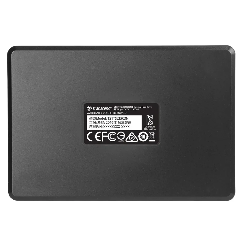 HDD накопитель внешний TRANSCEND 2TB TS2TSJ25C3N USB 3.0 StoreJet 25C3 2.5