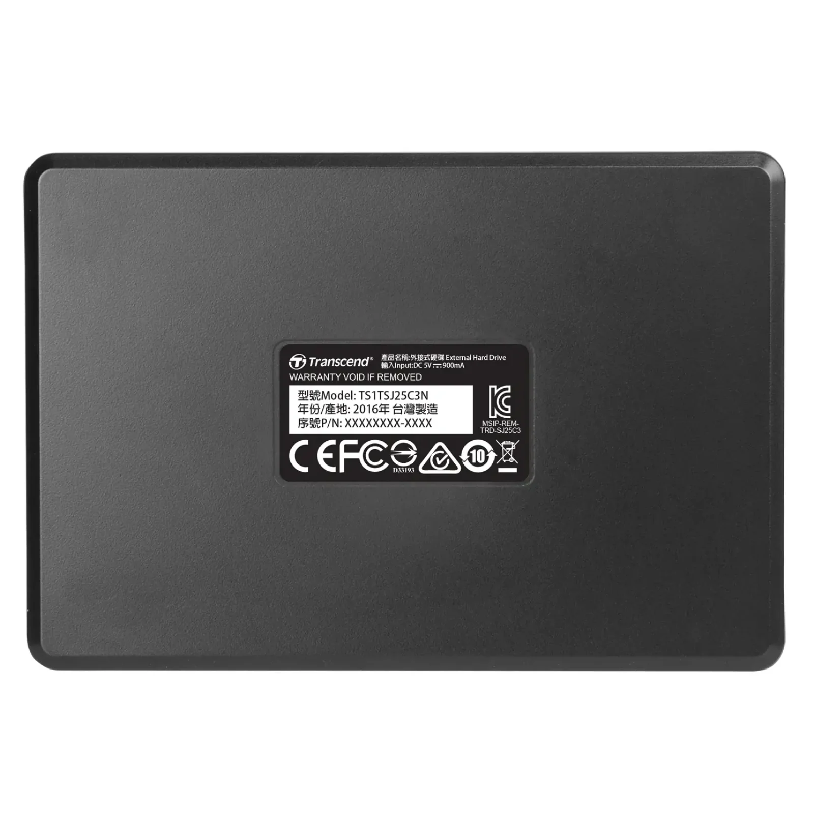 HDD накопичувач зовнішній TRANSCEND 2TB TS2TSJ25C3N USB 3.0 StoreJet 25C3 2.5