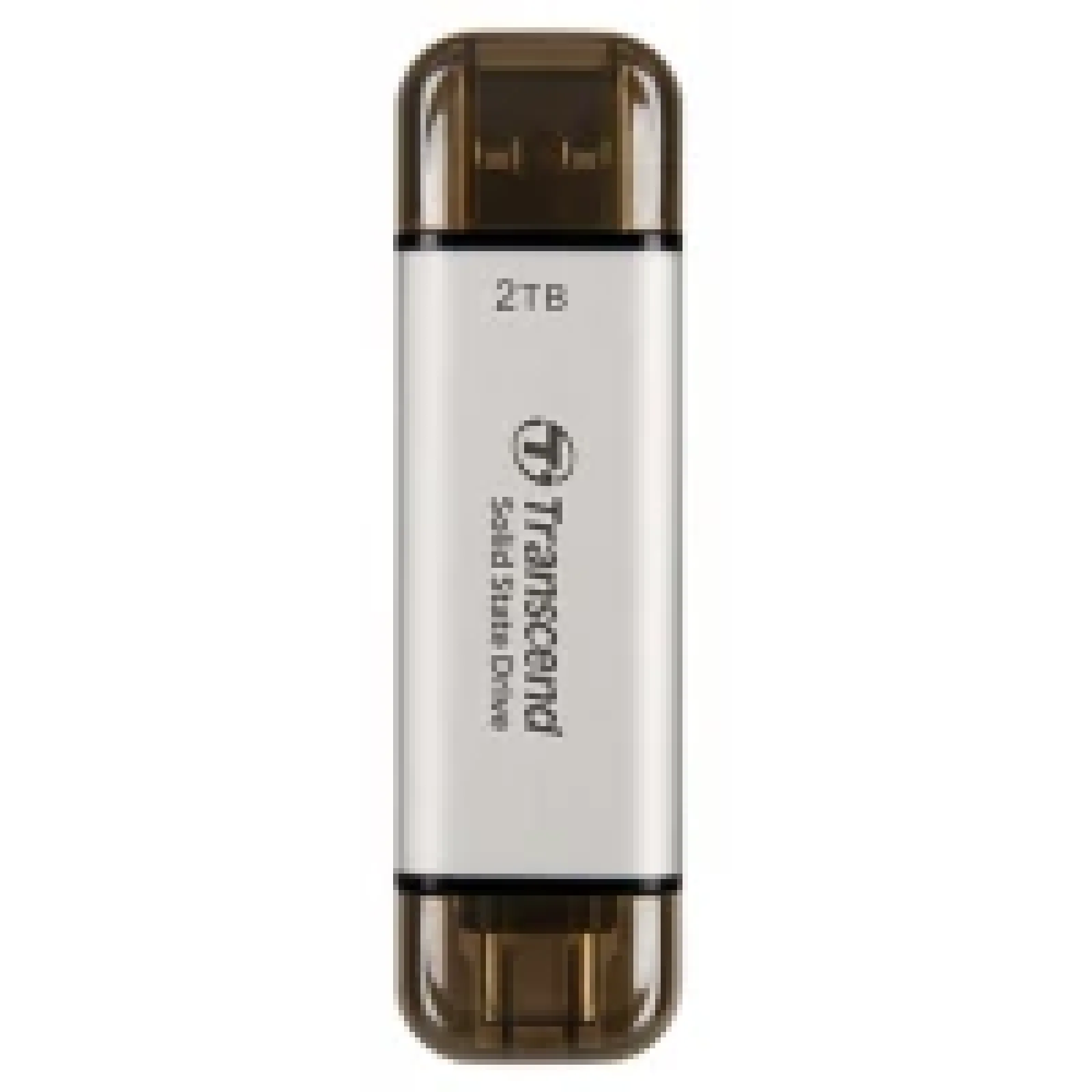 SSD зовнішній TRANSCEND 2TB ESD310S, USB 10Gbps, Type C/A Сріблястий UA