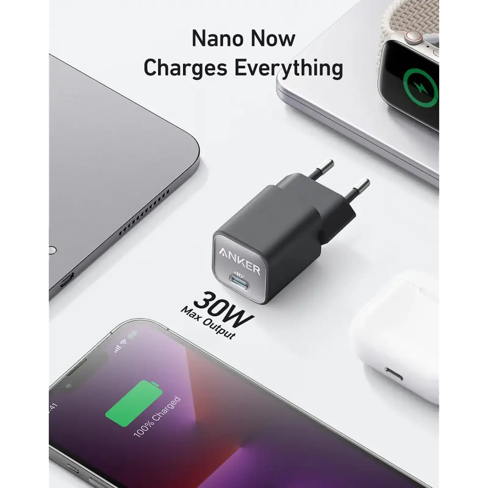 МЗП Anker PowerPort 511 Nano III - 30W USB-C White UA