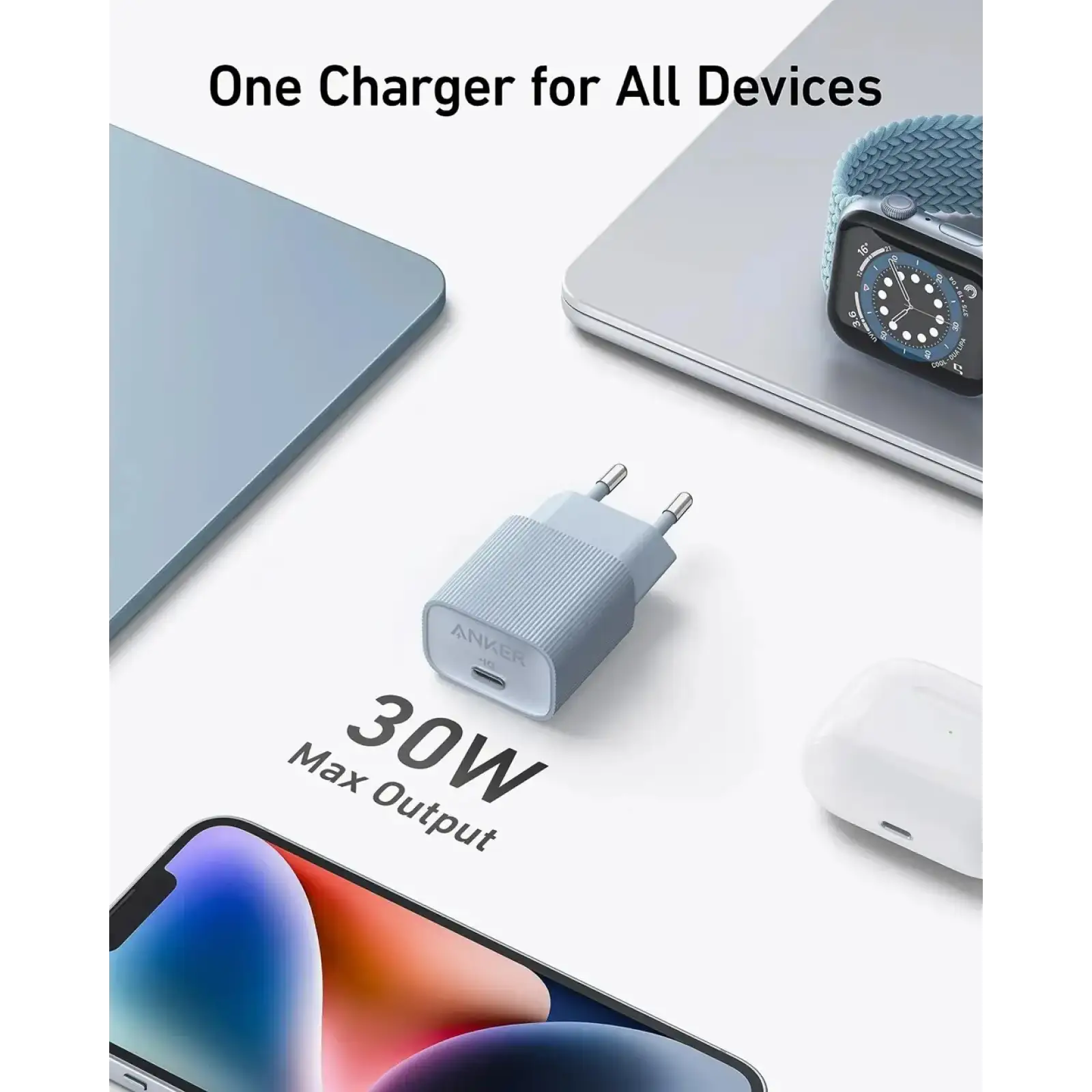 МЗП Anker PowerPort 511 Nano IV - 30W USB-C Black UA
