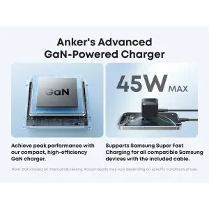 МЗП Anker Nano Charger - 45W USB-C Black UA