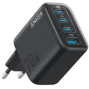 МЗП Anker Charger - 70W, 3xUSB-C PD 3.0 & 1xUSB-A Black UA