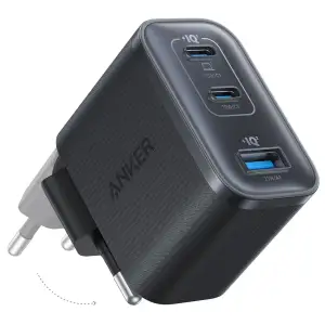 МЗП Anker Charger - 70W, 2xUSB-C PD & 1xUSB-A Black UA