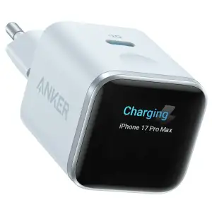 СЗУ Anker Nano Charger - 45W USB-C Smart Display Blue UA