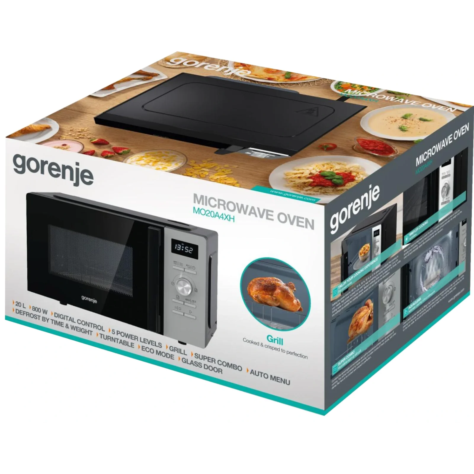 Мікрохвильова піч Gorenje MO20A4XH (M20XYZ) UA