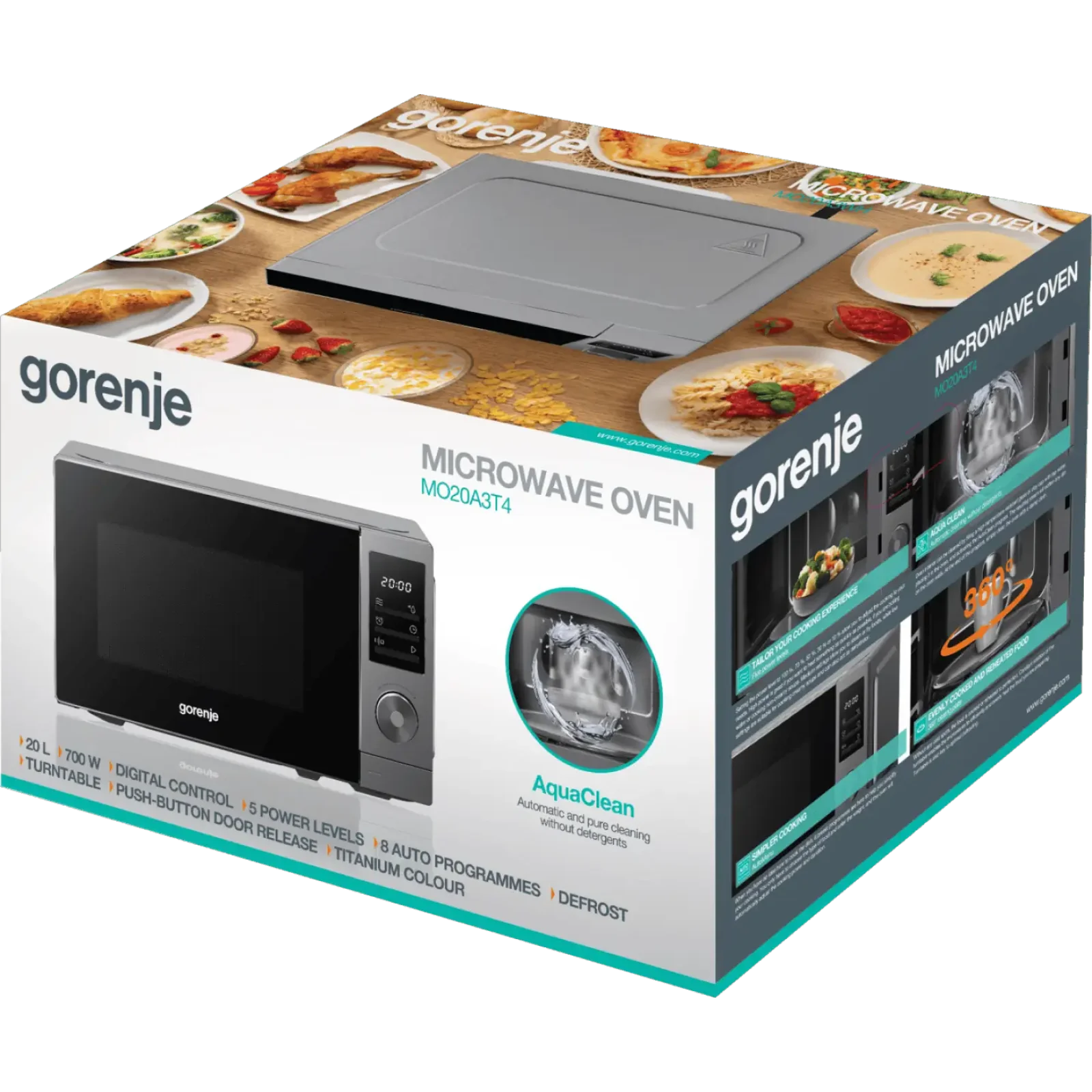 Мікрохвильова піч Gorenje MO20A3T4 UA