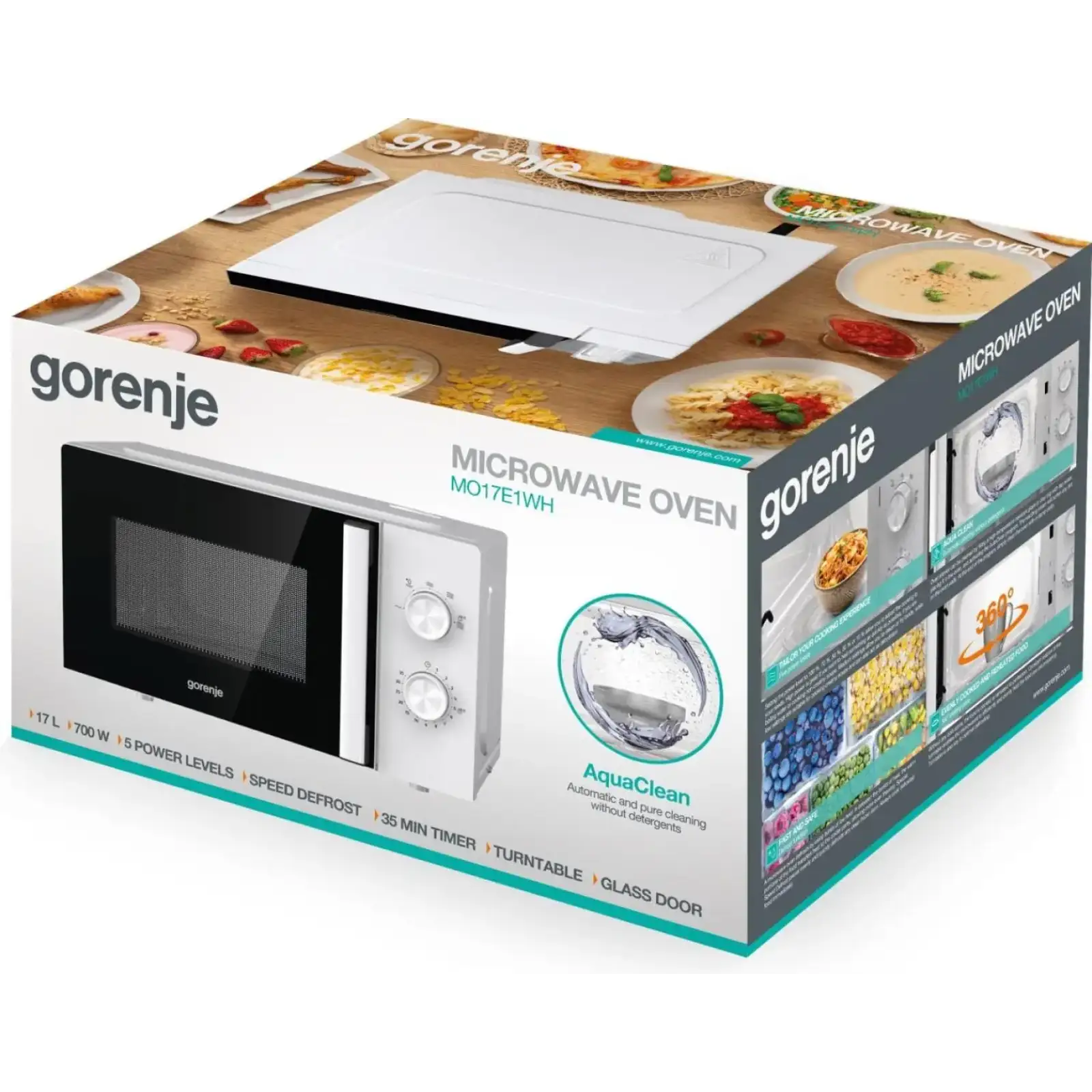 Мікрохвильова піч Gorenje MO17E1WH UA
