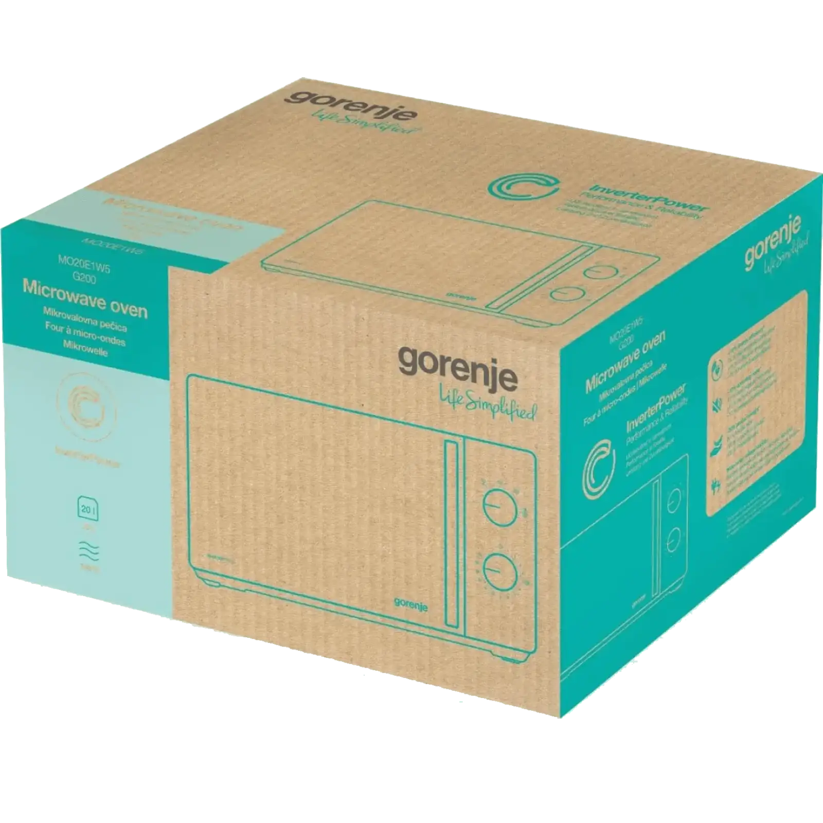 Микроволновая печь Gorenje MO20E1W5 UA