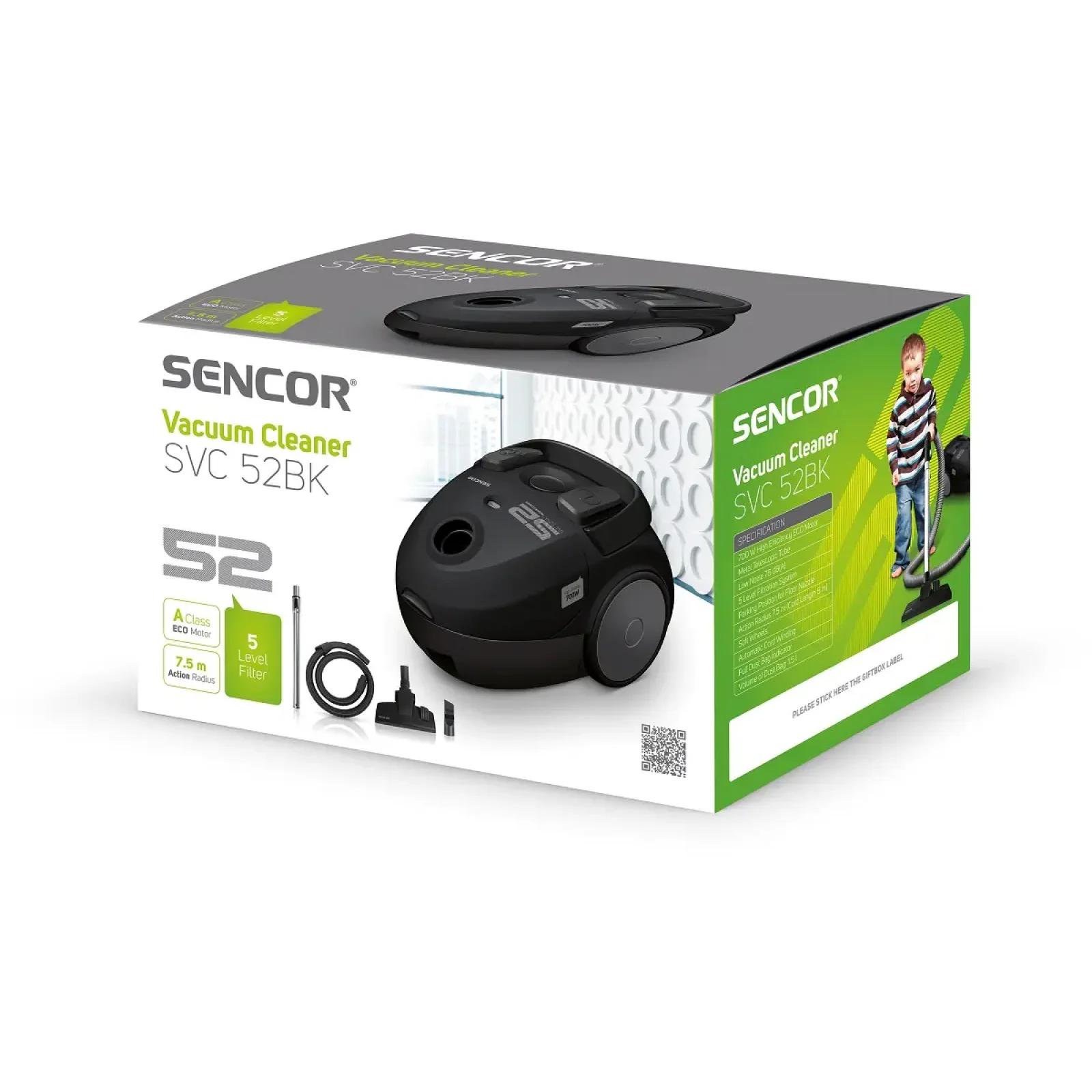 Пылесос Sencor SVC 52BK-EUE3 UA