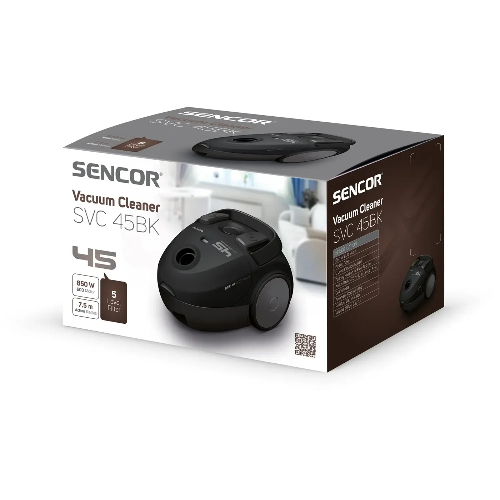 Пылесос Sencor SVC 45BK-EUE3 UA