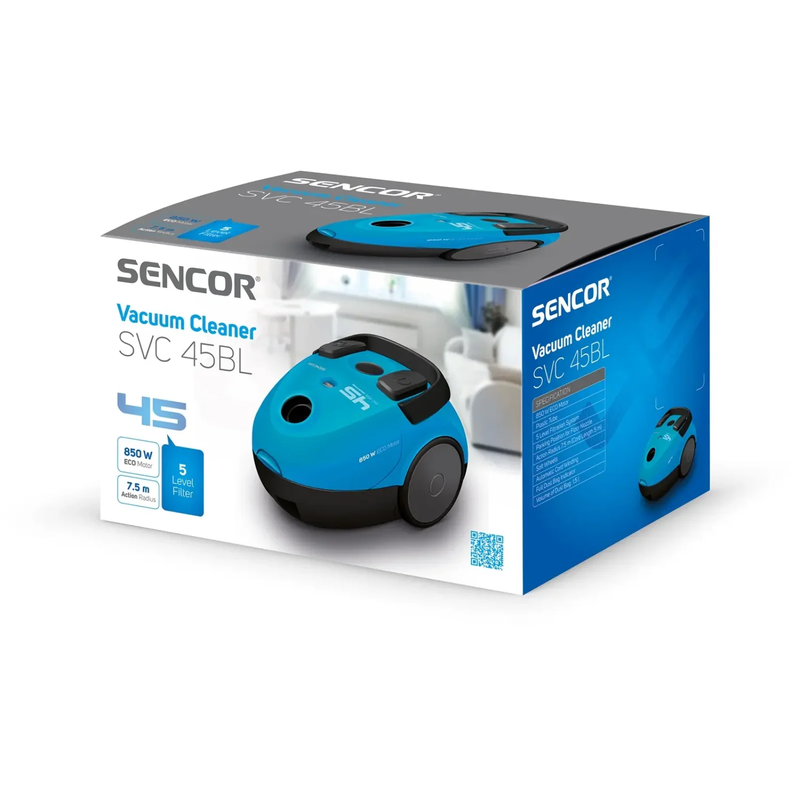 Пылесос Sencor SVC 45BL-EUE3 UA