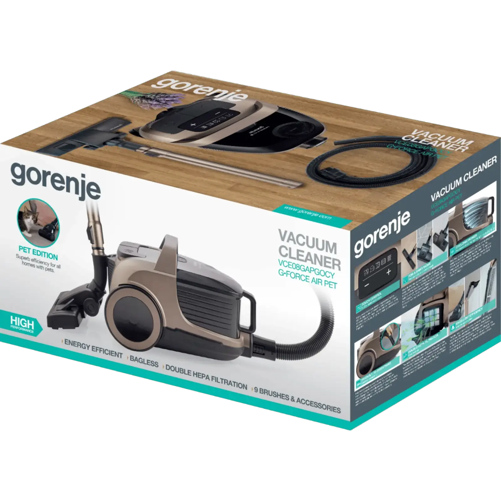 Пилосос Gorenje VCE08G6AEGO (TPC02) UA