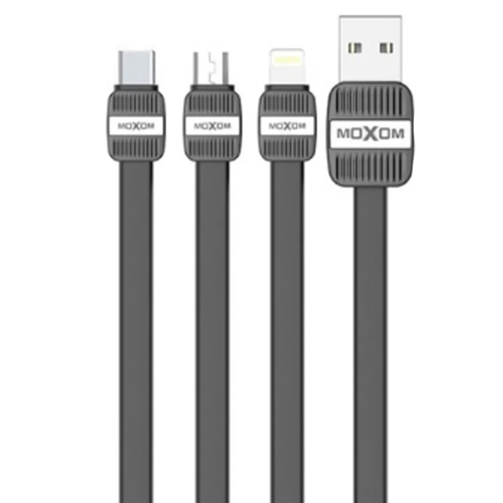 Кабель USB cable MOXOM Lightning (MX-CB04) чорний