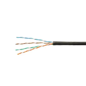 Кабель KLM UTP 4Pх0.5 PE CCA B 305m (чорний) UA