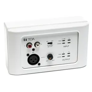 Модуль аудіо входу та виходу TOA M-822IO (2х2, внутрішній AD/DA конвертер, фантомне живлення, вхідний регулят UA