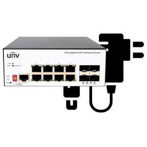 Комутатор UNV KIT/1*ISW5000-8GT4GP-POE-IN/1*PWR-DC5428-A-NB UA