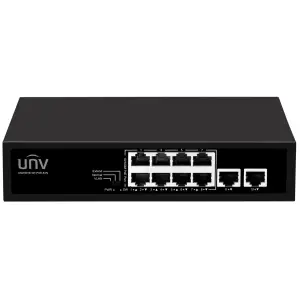 Комутатор UNV NSW2010-10T-POE-S-IN (NSW2010-10T-POE-S-IN 10 ch 8 PoE 120 W PoE ≤250) UA