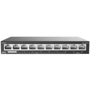 Комутатор UNV NSW2020-10T-POE-IN (NSW2020-10T-POE-IN 8PoE+2x100Mbps, 88W, DC, 250м) UA