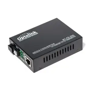 Медіаконвертер Optolink Optolink1M-FE-20A (100M, 20km, SC, RJ45, Tx 1310nm, standart size metal case) UA