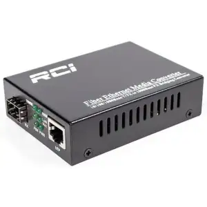 Медіаконвертер RCI RCI300S-G (1G, SFP slot, RJ45, standart size metal case) UA