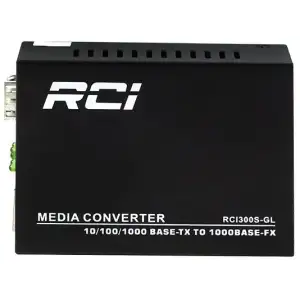Медіаконвертер RCI RCI300S-GL 1G, SFP slot, RJ45, LFP, standart size metal case UA