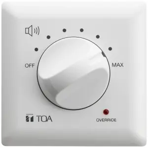 Атенюатор TOA AT-4120B-EB (Регулятор гучності, 120Вт, 8 рівнів регулювання + повне вимикання, білого кольору) UA