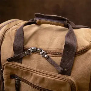 Дорожня сумка текстильна Vintage 20666 Коричнева UA