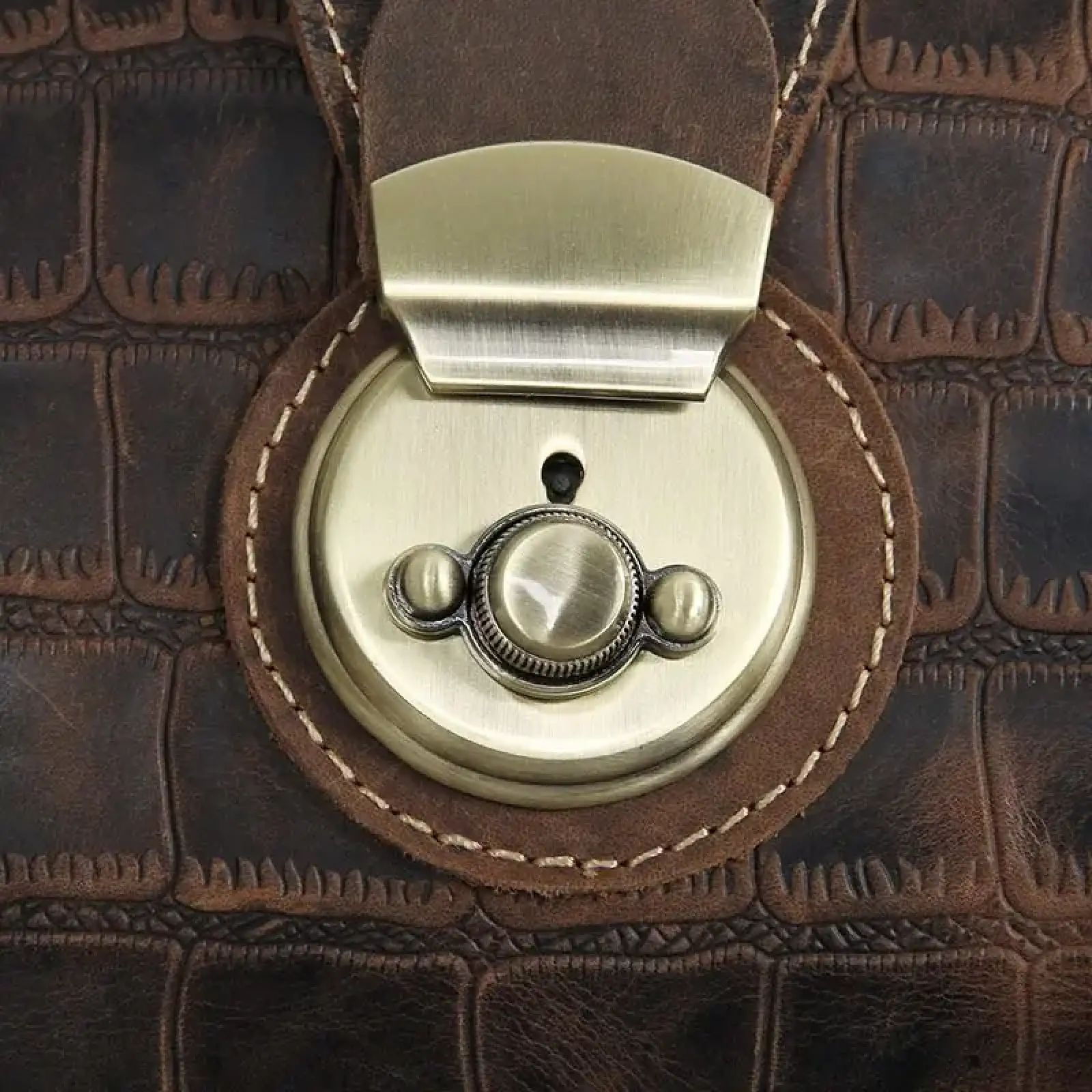 Дорожня сумка шкіряна Vintage 14410 Коричнева UA