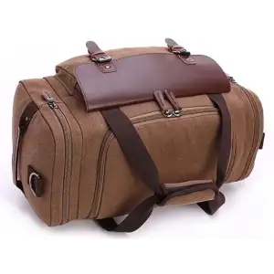 Дорожня сумка текстильна Vintage 20193 Коричнева UA